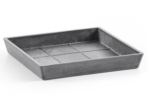 Πιάτο Γλάστρας Ecopots Roterdam 21X21cm Γκρι