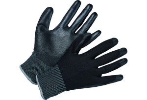 Γάντια Εργασίας Lux No10 PU/Nylon Μαύρα
