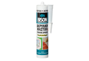 Μαστίχη Ακρυλική Bison 300ml Λευκή