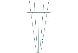 Πλέγμα Αναρρίχησης Φυτών 75X150cm Πράσινο