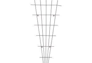 Πλέγμα Αναρρίχησης Φυτών 75X150cm Καφέ