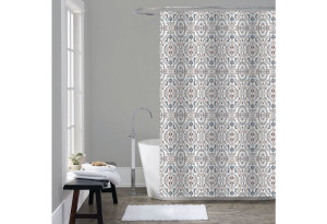 Κουρτίνα Μπάνιου Υφασμάτινη Cyclops Geo 240x180cm