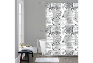 Κουρτίνα Μπάνιου Υφασμάτινη Cyclops Paris 240x180cm