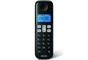 Philips D1611B/34 Ασύρματο Τηλέφωνο Μαύρο
