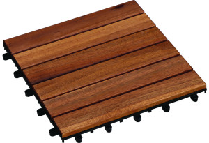 Nattera Σετ Πάτωμα Καφέ Μ30xΠ30cm 9τμχ