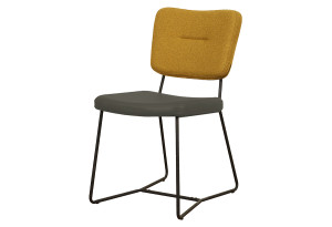 Καρέκλα Interium Bicolor M60.5xΠ47.5xY85cm Κίτρινη/Πράσινη