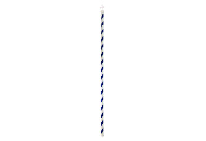 Κοντάρι με Σταυρό Φ3.5x200cm Άσπρο/Μπλε