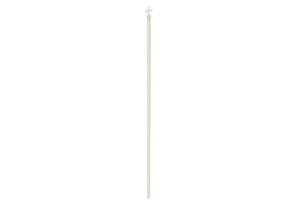 Κοντάρι με Σταυρό Φ3.5x200cm Άσπρο