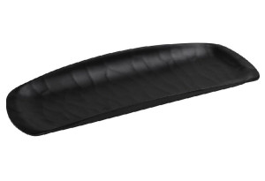 Πιατέλα Espiel Wavy Matte 26.5x11cm Μαύρη