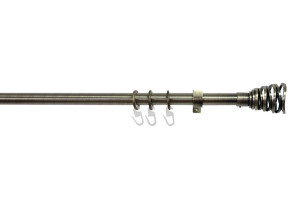 Κουρτινόβεργα Homefit Sienna Επεκτεινόμενη Φ16/19mm 160/300cm Μπρονζέ
