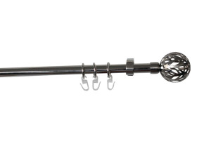 Κουρτινόβεργα Homefit Piemonte Επεκτεινόμενη Φ16/19mm 160/300cm Χρωμέ