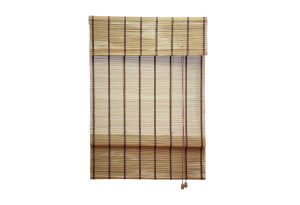 Ρολό Σκίασης Μπαμπού Homefit Woody 140x140cm Καφέ με Κάθετες Ρίγες
