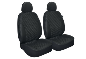 Καλύμματα Καθισμάτων Αυτοκινήτου Kaver Diamond Front Set Μαύρο 2τμχ