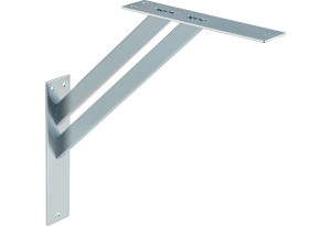 Γωνία Στήριξης Ραφιού Lux Bracket Βαρέως Τύπου 4X30X30cm Ασημί