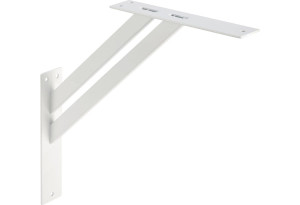 Γωνία Στήριξης Ραφιού Lux Bracket Βαρέως Τύπου 4X20X20cm Λευκή