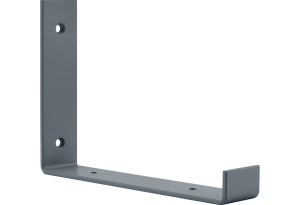 Γωνία Στήριξης Ραφιού Lux Γκρι Ματ 4x15x20cm