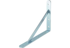 Γωνία Στήριξης Ραφιού Lux Samson 3x30x21cm Βαρέως Τύπου Ασημί