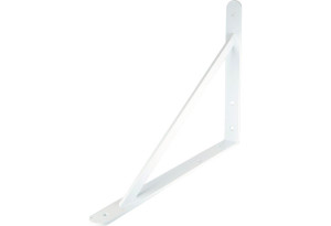 Γωνία Στήριξης Ραφιού Lux Samson 3X40X27cm Βαρέως Τύπου Λευκή