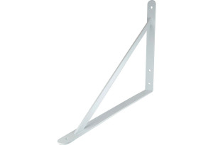 Γωνία Στήριξης Ραφιού Lux Samson 3X50X33cm Βαρέως Τύπου Λευκή