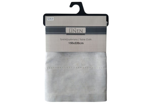 Τραπεζομάντηλο Ionion Solid Linen 220x150cm Γκρι