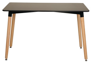 Τραπέζι Homefit Nivo Μ120xΠ80xΥ75cm Μαύρο