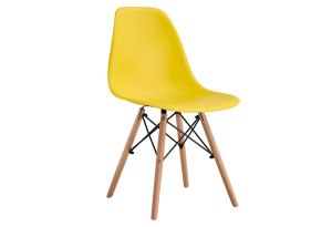 Καρέκλα Homefit Anais M52xΠ46xY82cm Κίτρινη