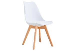 Καρέκλα Homefit Casa M58xΠ48xY83cm Λευκή