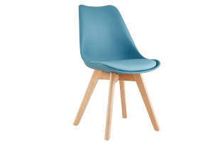 Καρέκλα Homefit Casa M58xΠ48xY83cm Ανοιχτό Μπλε
