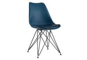 Καρέκλα Homefit Toulouse M58xΠ48xY86cm Σκούρο Μπλε