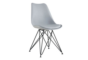 Καρέκλα Homefit Toulouse M58xΠ48xY86cm Ανοιχτό Γκρι