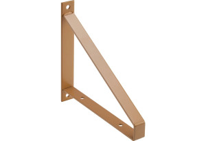 Γωνία Στήριξης Ραφιού Lux Console Χρυσό Μέταλλο 2.4x18.5x20cm Σετ 2 Τεμαχίων