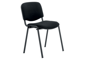 Καρέκλα Επισκέπτη Iso σε Μαύρη Απόχρωση 55x61x81cm