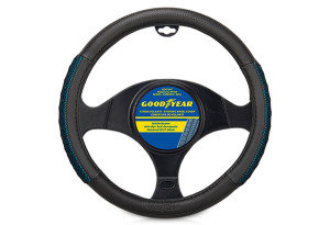 Κάλυμμα Τιμονιού Goodyear Φ39cm Μαύρο/Μπλε