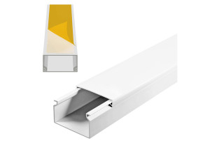 Κανάλι Τοίχου Αυτοκόλλητο 25x16mm, 2Μ, Λευκό