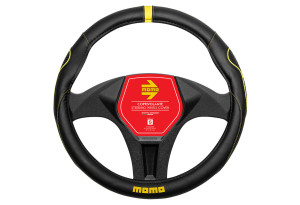 Κάλυμμα Τιμονιού Momo Super Grip Φ38cm Μαύρο/Κίτρινο