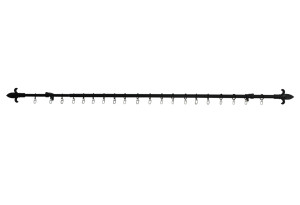 Κουρτινόβεργα Homefit Lance Επεκτεινόμενη Φ16/19mm 120/210cm Μαύρη