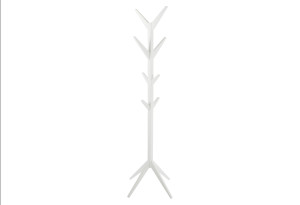 AC Design Furniture Ascot Καλόγερος Ξύλο Λευκό 42x42x178cm