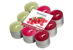 Bolsius Αρωματικό Ρεσώ Basic Cranberry 4 Ωρών 18 Τεμάχια
