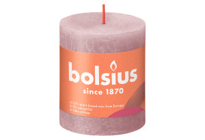 Bolsius Κερί Rustic Shine Ash Rose 35 Ωρών 8x6.8cm