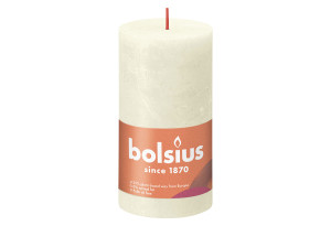 Bolsius Κερί Rustic Shine Soft Pearl 60 Ωρών 13x6.8cm
