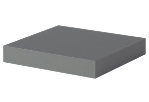 Homefit Ράφι Τοίχου με Αόρατη Στήριξη Ασημί 23x23.5x3.8cm