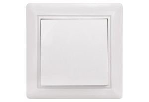 illuminON Alfa Διακόπτης Απλός Λευκός με Πλαίσιο
