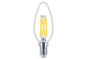 Philips Λαμπτήρας LED E14 Dimmable 3.4-40W 470lm με σχήμα Β35 Warm Glow