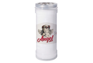 Candil Angel Κερί Αφιέρωσης 95 Ωρών 15cm Λευκό