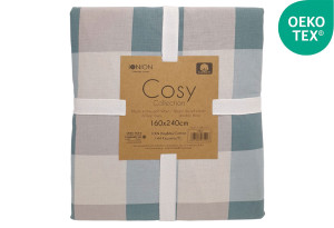 Παπλωματοθήκη Μονή Ionion Cosy Chess 240x160cm