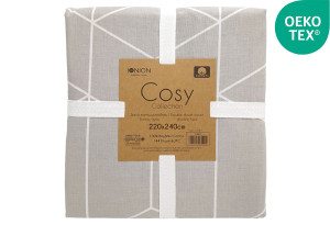 Παπλωματοθήκη Διπλή Ionion Cosy Cubes 240x220cm