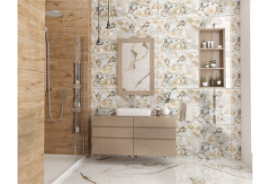 Γρανιτοπλακάκι Ντεκόρ Glamour Floral 60x120cm