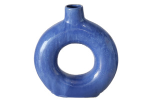 Boltze Βάζο Peruya 21x19cm Μπλε