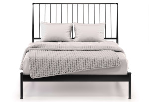 Κρεβάτι Ημίδιπλο KS Kouppas Milano Μαύρο για Στρώμα 200x120cm