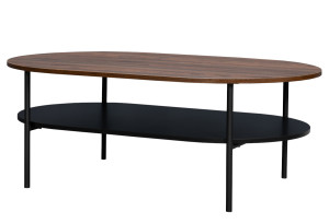 Τραπέζι Oval Καρυδιά Μ110xΠ70xΥ42cm